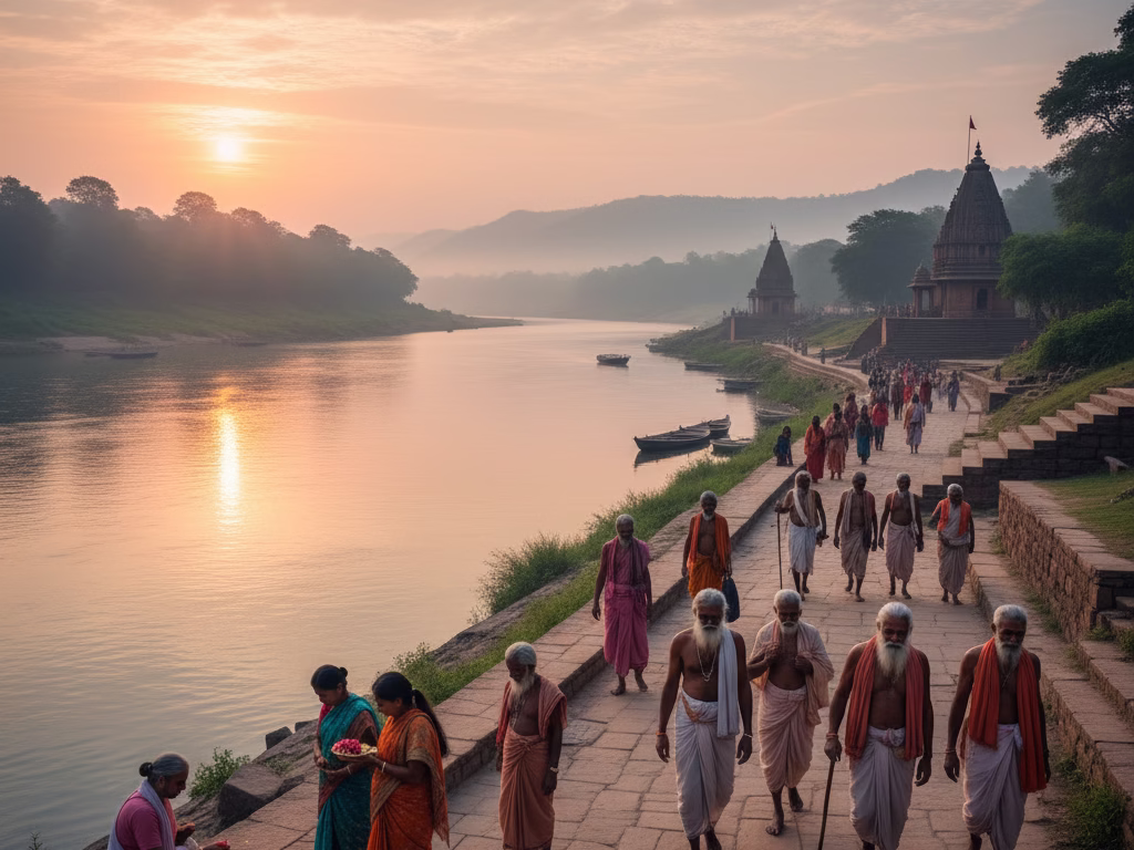 नर्मदा परिक्रमा: पवित्र यात्रा के पहलू और ओंकारेश्वर का महत्व | आध्यात्मिक गाइड